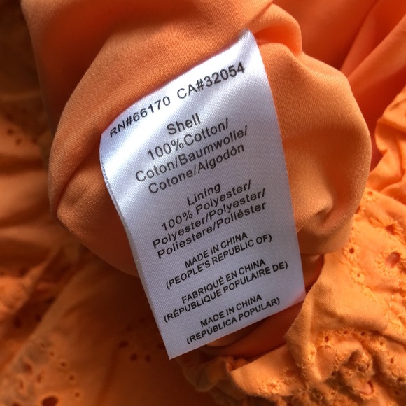 Anthropologie x Hutch Fantine Maxi Skirt Eyelet In Orange S - Picture 8 of 10